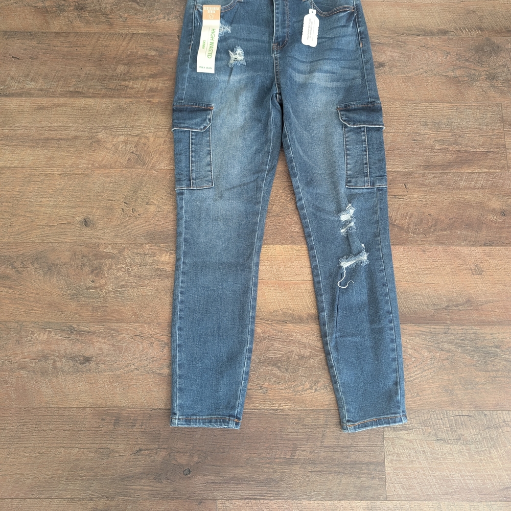 Wax Jean Sustainable Distressed Denim Size 13/31